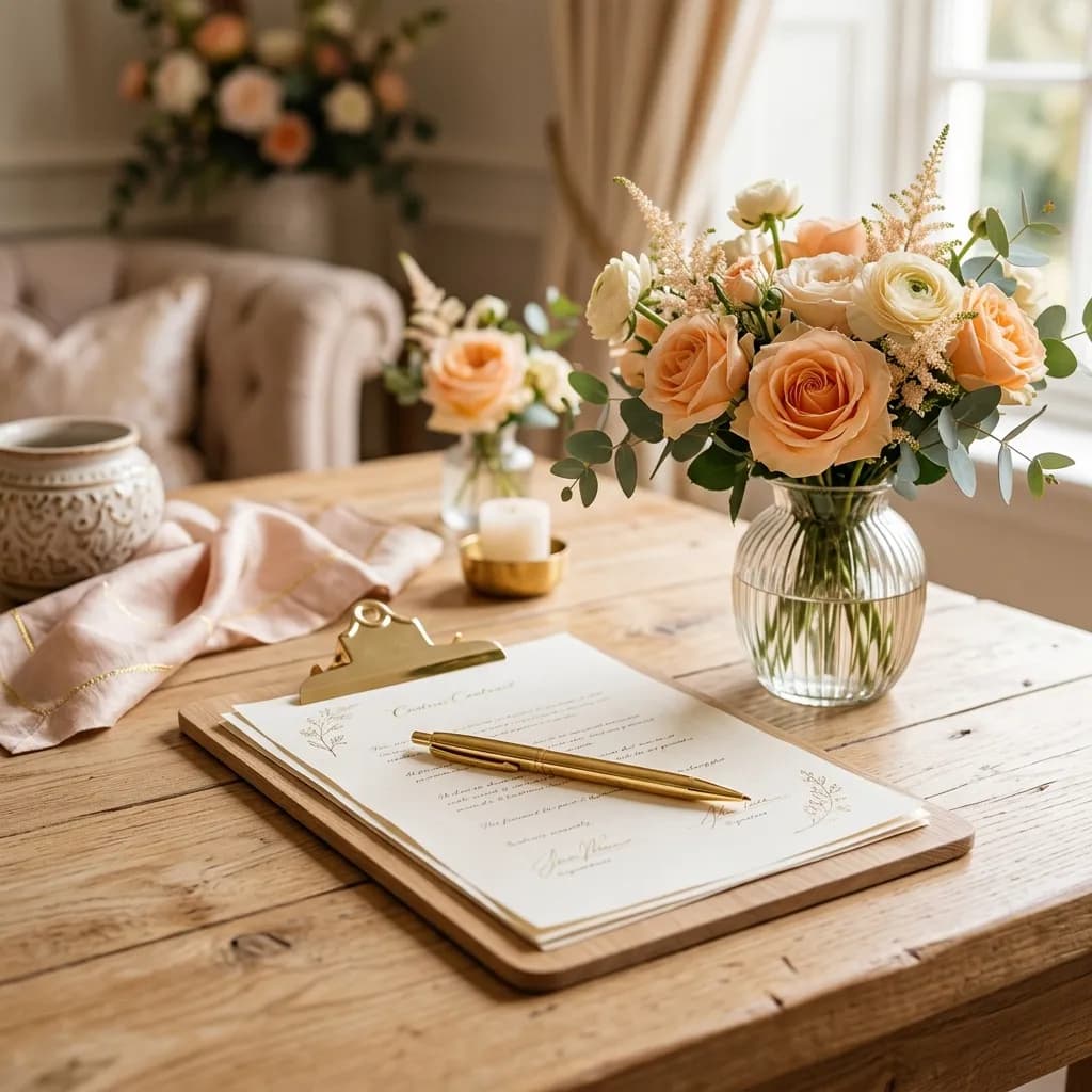 Preguntas clave que hacer a un proveedor de bodas antes de firmar