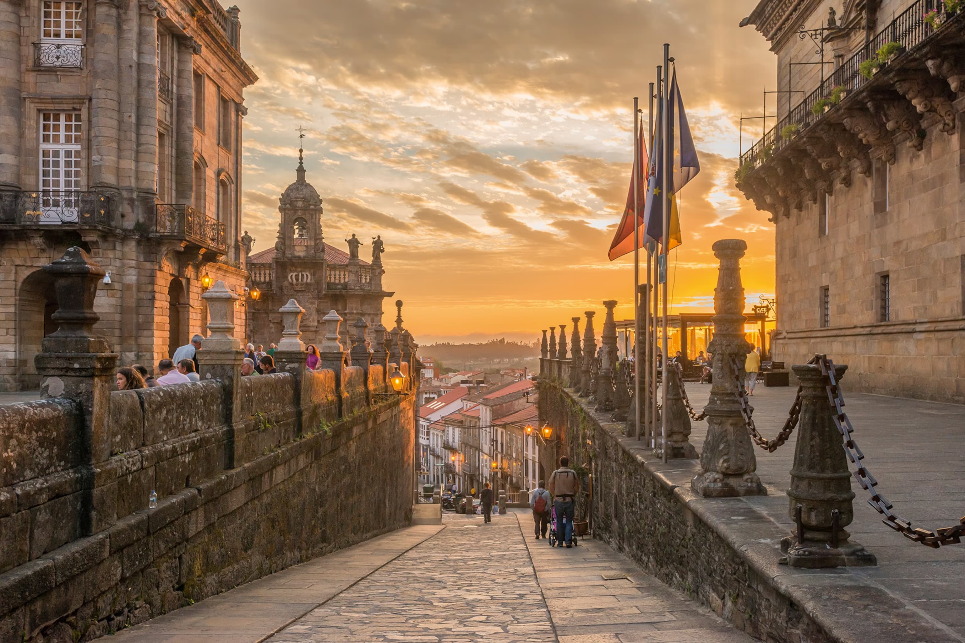 Bodas en Santiago de Compostela - Mística gallega bajo la lluvia