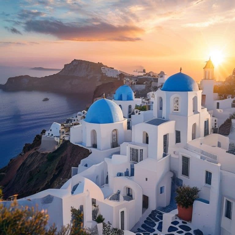 Luna de miel en Santorini, Grecia