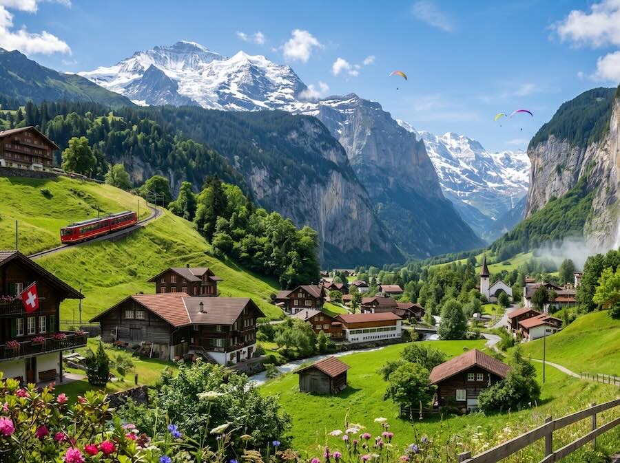 Luna de miel en Suiza