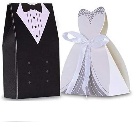 Cajas de dulces novia y novio Cisixin