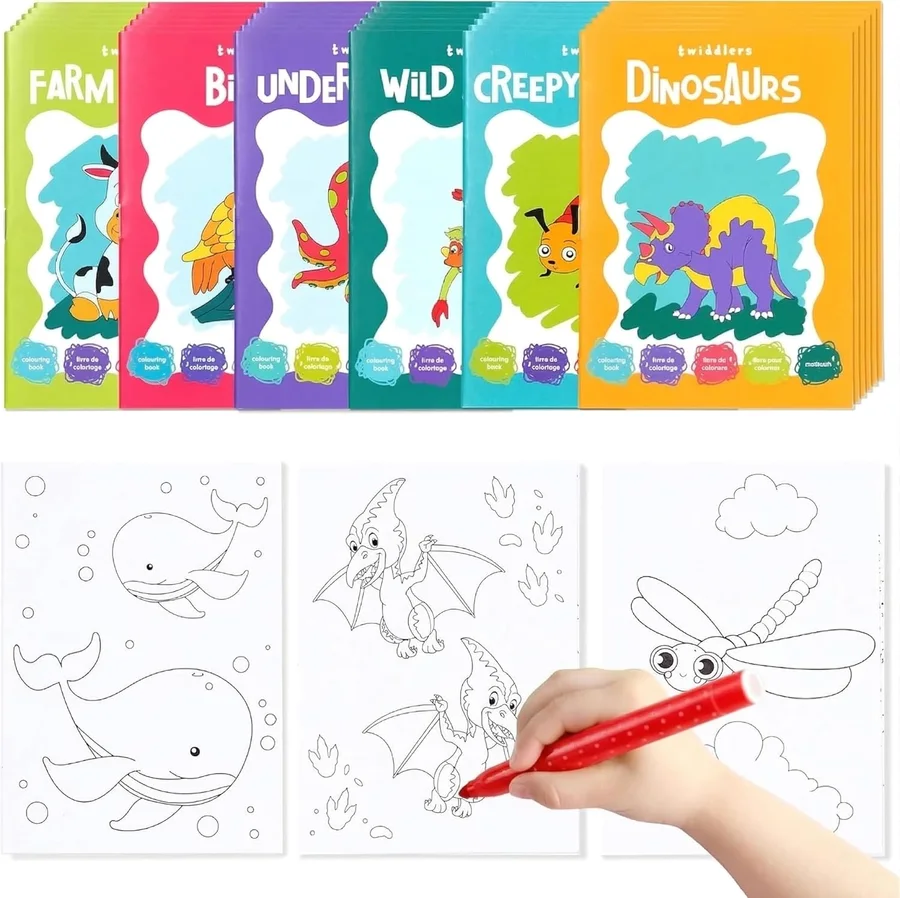 Mini libros de colorear THE TWIDDLERS
