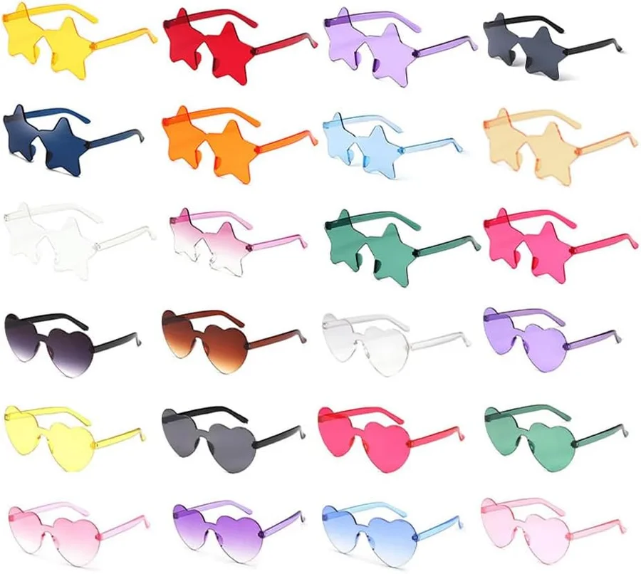 Gafas de fiesta con forma de corazón