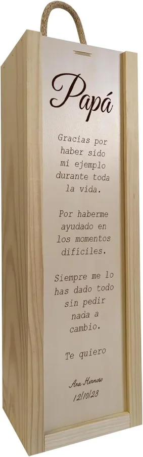 Caja de madera personalizada para botella Deliex