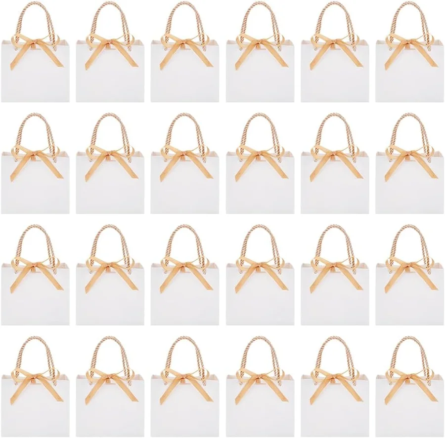 Bolsas blancas con lazo NBEADS