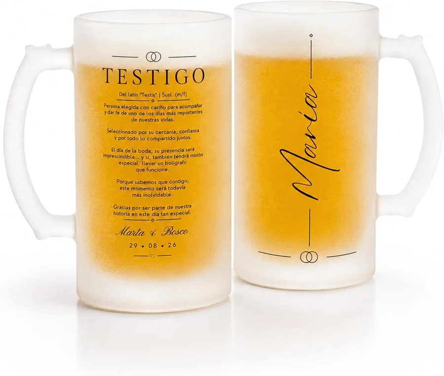 Jarras personalizadas para testigos Gifters