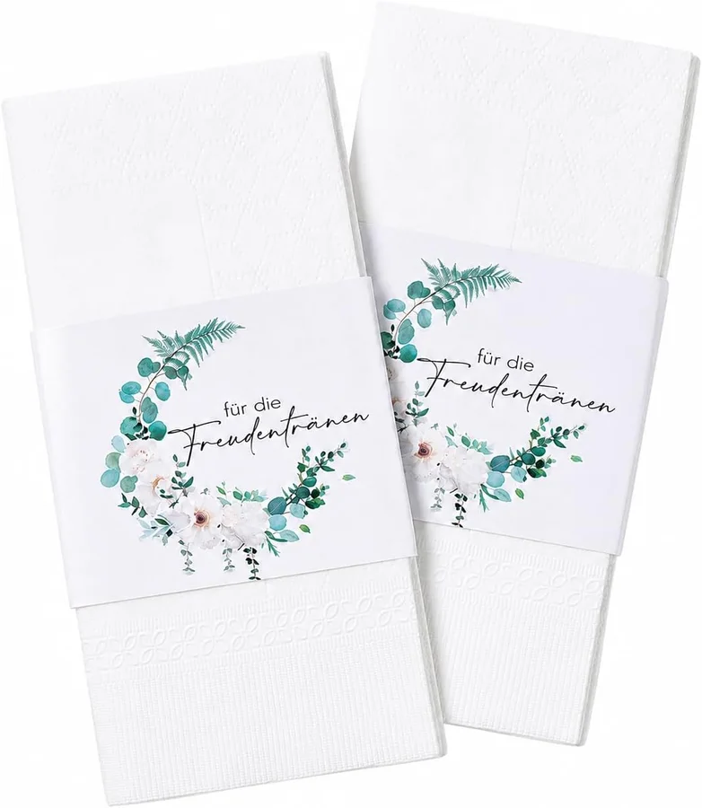 Pañuelos de boda con sobres Domefahaso